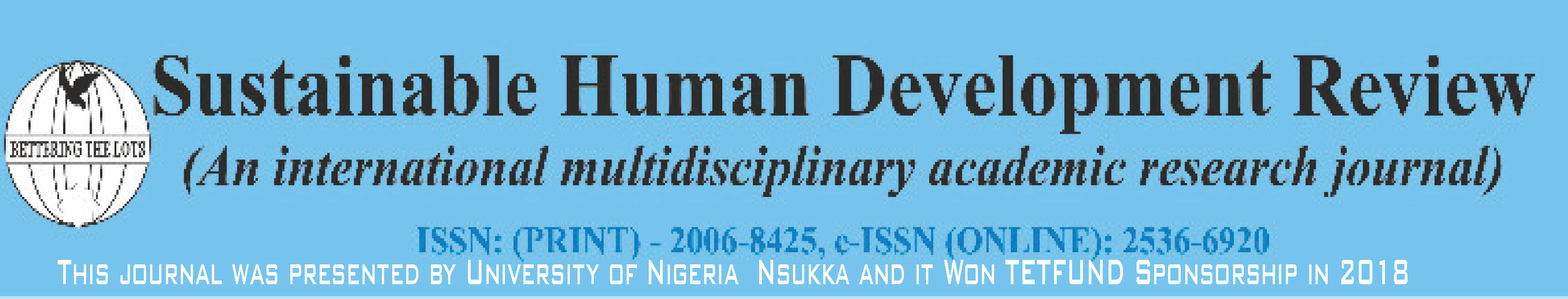 Sustainable Human Development Review